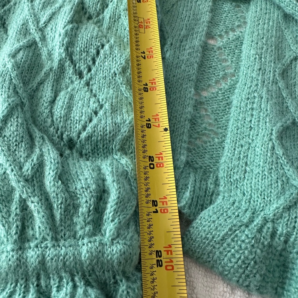 Charter Club Green Cardigan Sweater V-Neck Knit - Picture 8 of 9